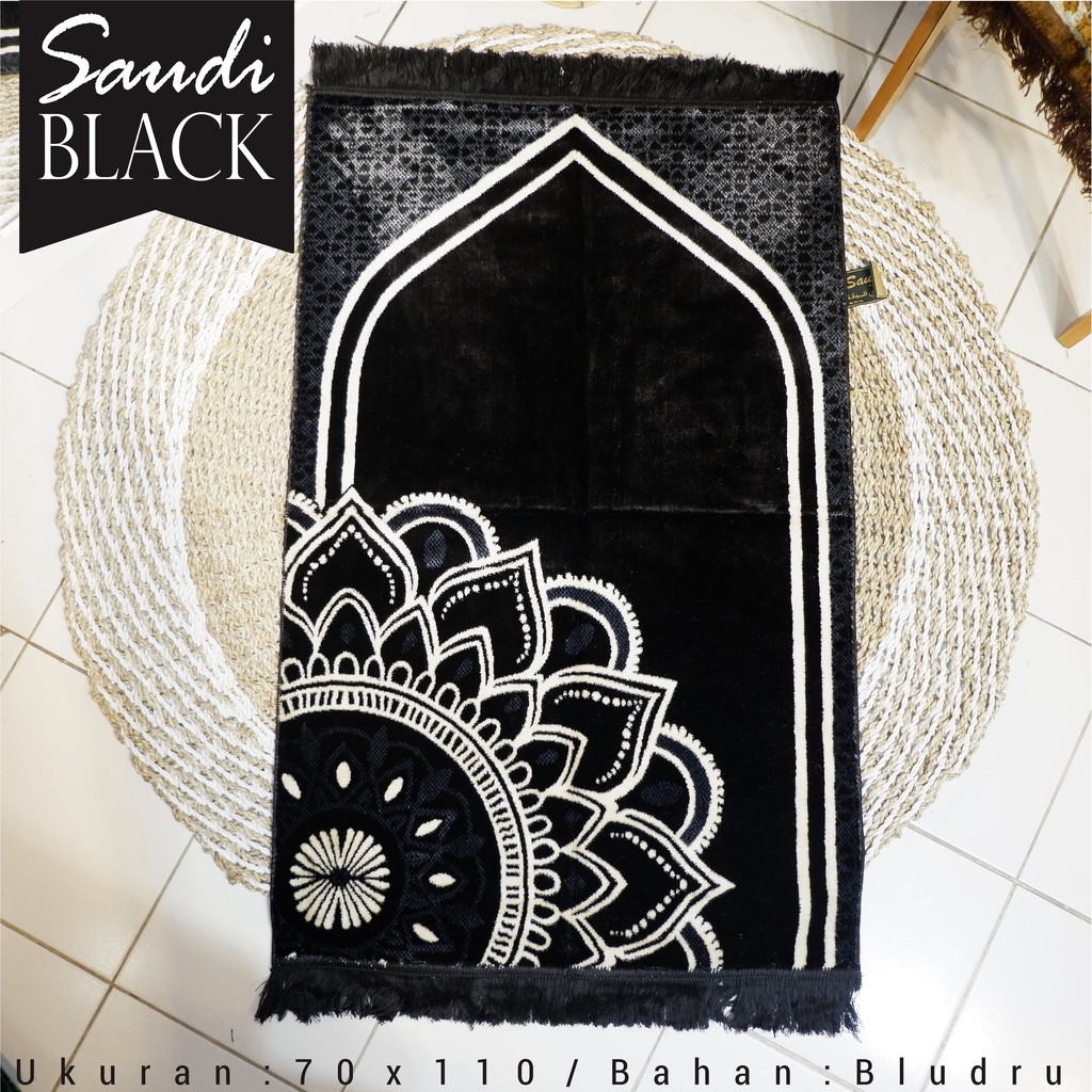 Sajadah Turki Turkey Kiswah Black Sejadah Hitam Super Premium