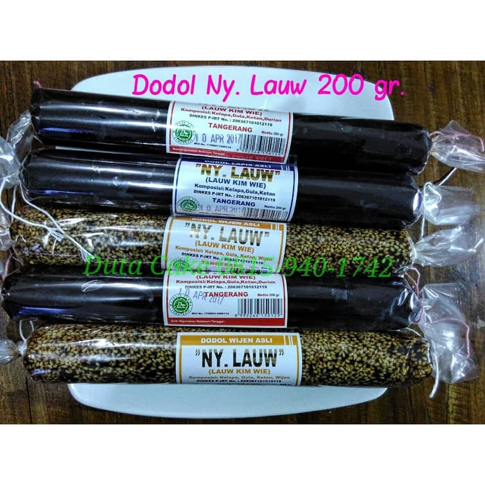 

Dodol Betawi Asli Merk NY. LAUW - Duren