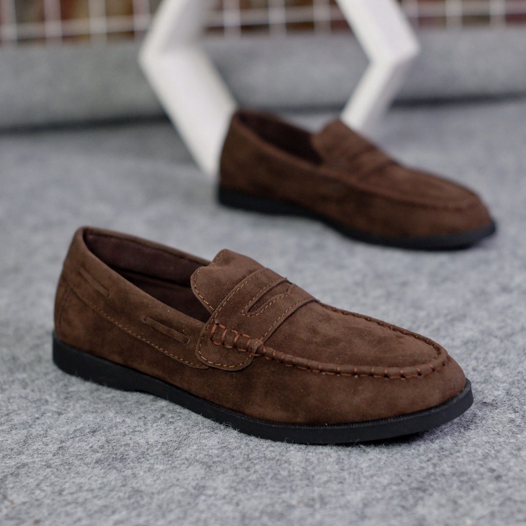 SEPATU KASUAL SLIP ON PRIA SUEDE LOAFER BOI PREMIUM ORIGINAL FORMAL CASUAL SEPATU PANTOFEL SLIP ON PRIA NYAMAN || SLIP ON PRIA PANSUS 2022