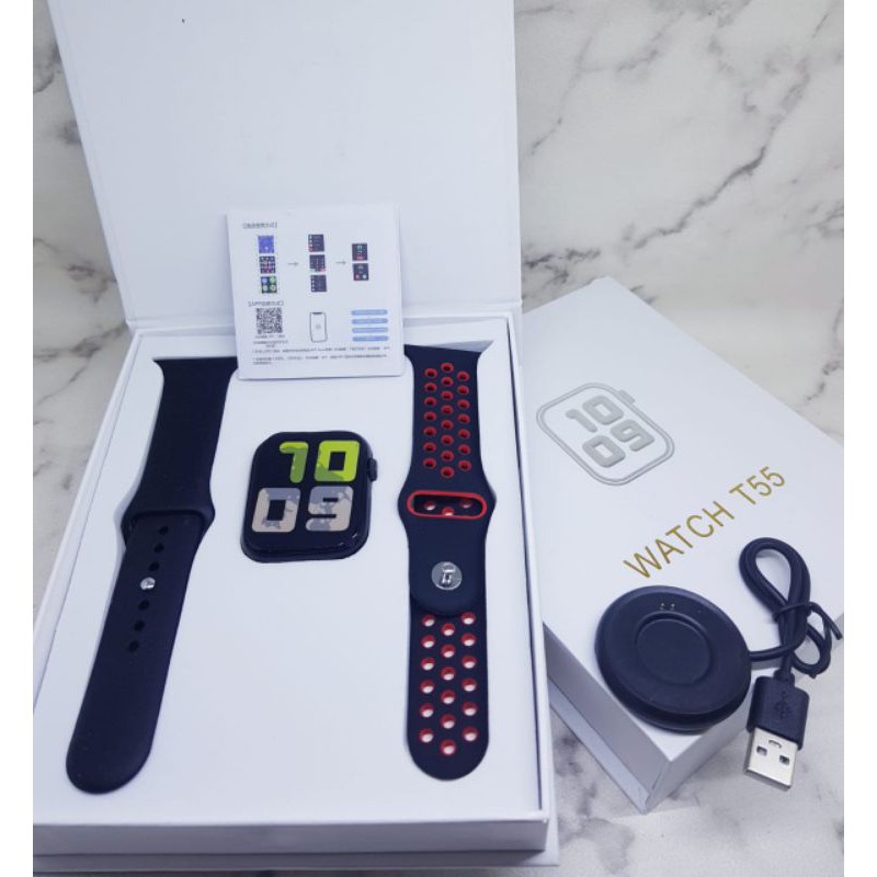 Bestseller Jam Tangan Smartwatch T55 Dua Tali