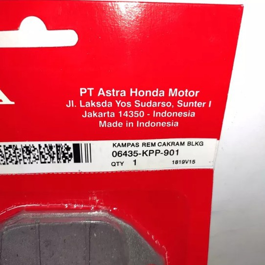 Kampas Rem Depan HONDA Mega Pro Tiger SupraX 125 | KPP