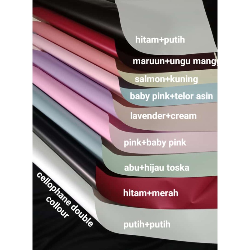 

kertas bouqet#wraping bouqet#cellophane double colour
