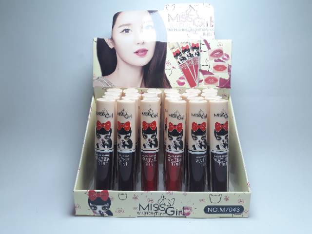 LIP TINT MISS GIRL WATER TINT HARGA 6 PCS