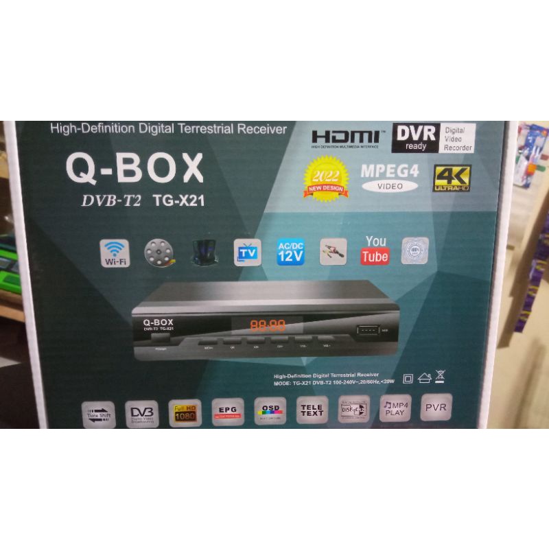 Set Top Box DVB T2 receiver TV analog yo tv digital Q Box dan HD 6800