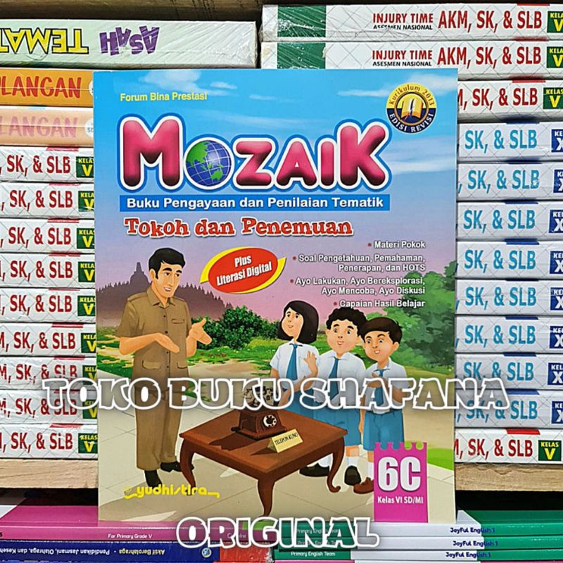 Paket 5 Buku Mozaik 6A 6B 6C 6D 6E Yudhistira Kelas 6 SD K13 Revisi - Pengayaan &amp; Penilaian Tematik