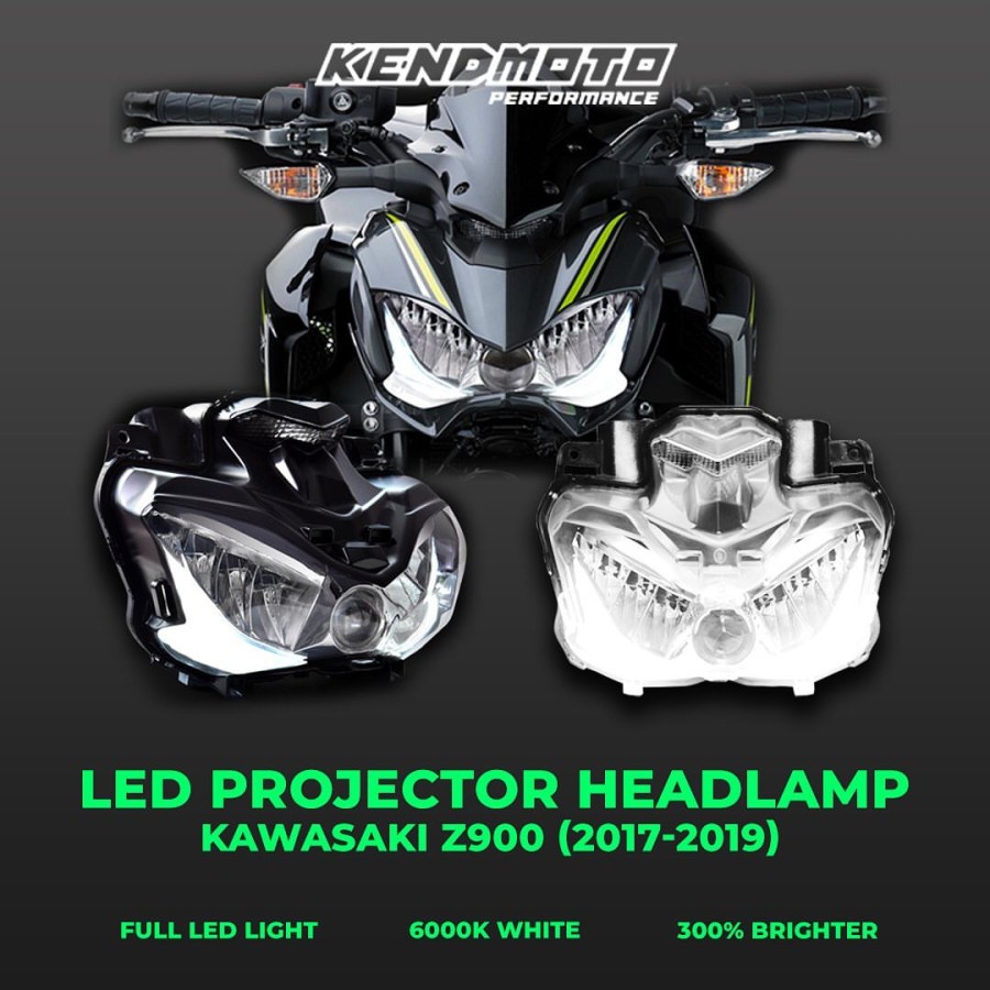 KENDMOTO LED HEADLAMP PROJECTOR FOR KAWASAKI Z900 (2017-2019)