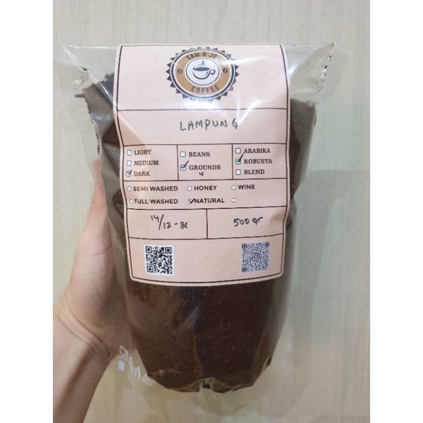

Robusta lampung roasted beans