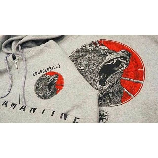 ZIPPER HOODIE SWEATER OFFICIAL BURGERKILL ADAMANTINE