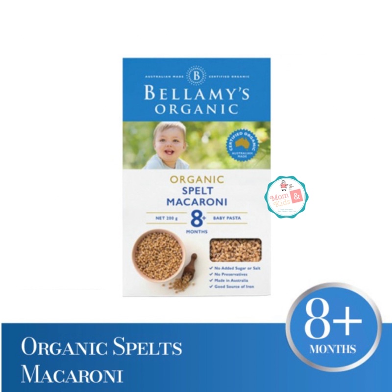 Bellamys Bellamy Organic Spelt Macaroni 200gr | Pasta Makaroni MPASI Bayi