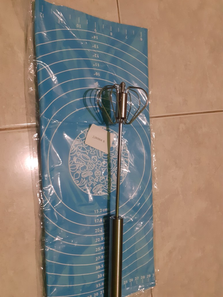 Mic Stainless Steel Semi-otomatis Pengocok Telur Mixer Telur Krim Mixer Alat Pencampuran Kue