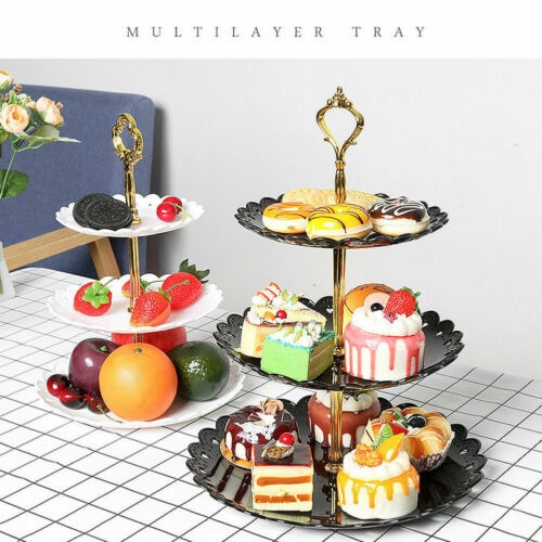 Rak Makan Kue Buah Cake Plate Stand Display - CF431