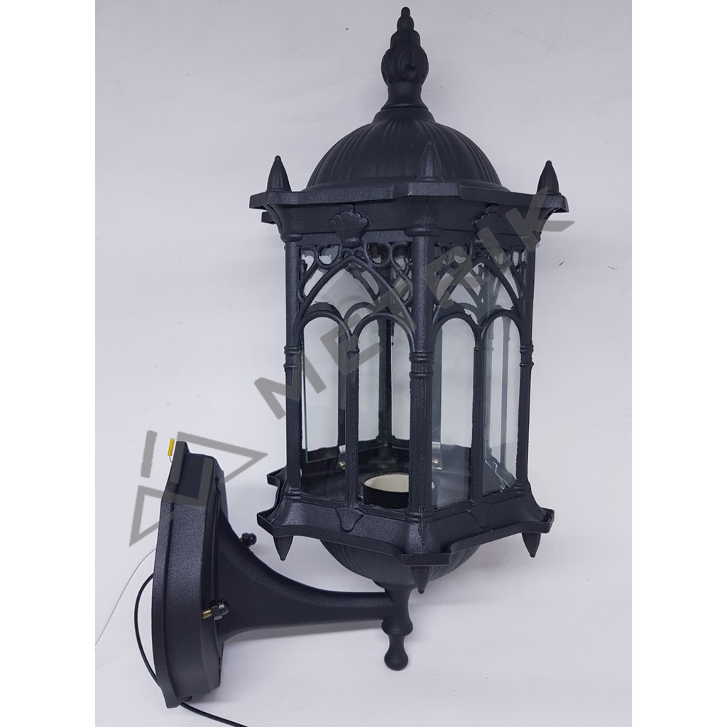  Lampu  Dinding Hias Taman Pilar E27 Waterproof Outdoor 