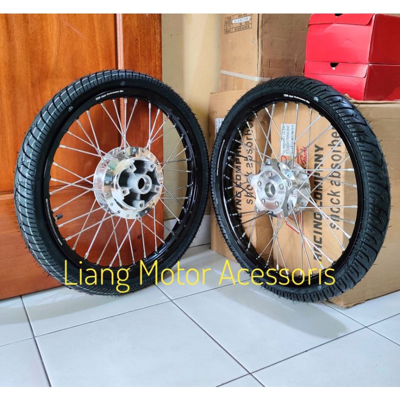 Sepaket Velg TDR Tromol Set Jari2 Plus Ban - Paketan Velg Yamaha Jupiter MX King / MX King 150 Serie