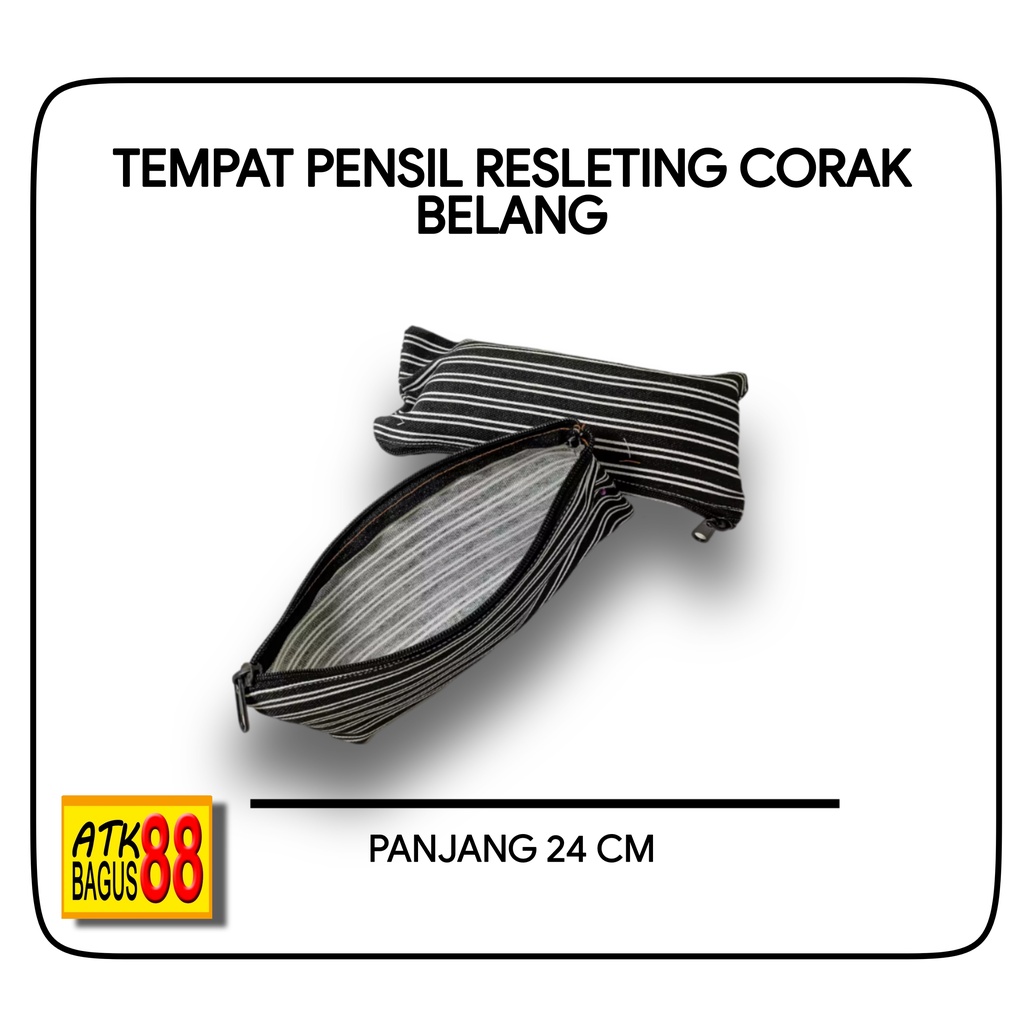 TEMPAT PENSIL RESLETING CORAK BELANG-1pcs