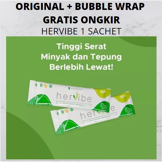 HERVIBE 1 SACHET ECER OFFICIAL HERWELL ORI ECERAN DETOX BPOM HALAL ORIGINAL HERVIB HERWEL HERVAIB