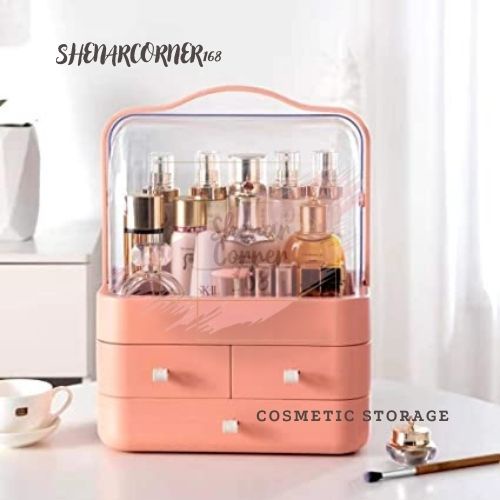 SHENAR RAK KOSMETIK 3 LACI/RAK KOSMETIK FLIP COVER/TEMPAT MAKEUP STORAGE /RAK KOSMETIK 3 LAYER, SHENARCORNER168