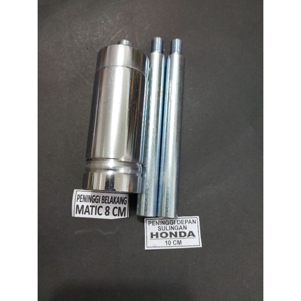 peninggi shock Honda depan 10cm + belakang 8cm