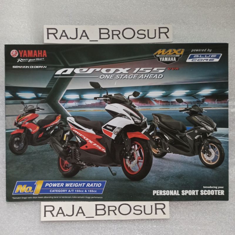 Poster brosur Yamaha Aerox 155 VVA 2019