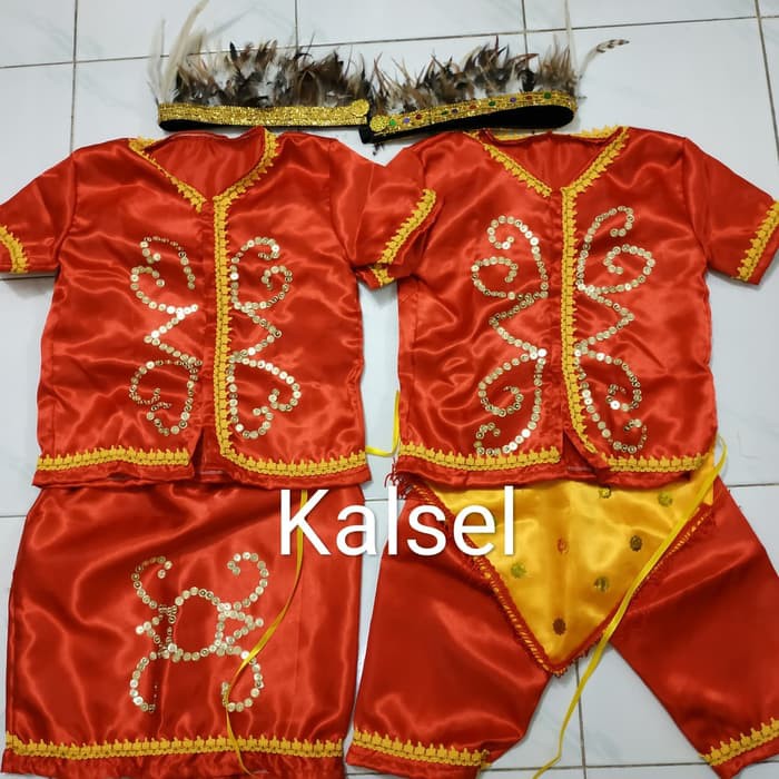 [BOMBASTIS] baju adat anak tk kalimantan selatan LMP312