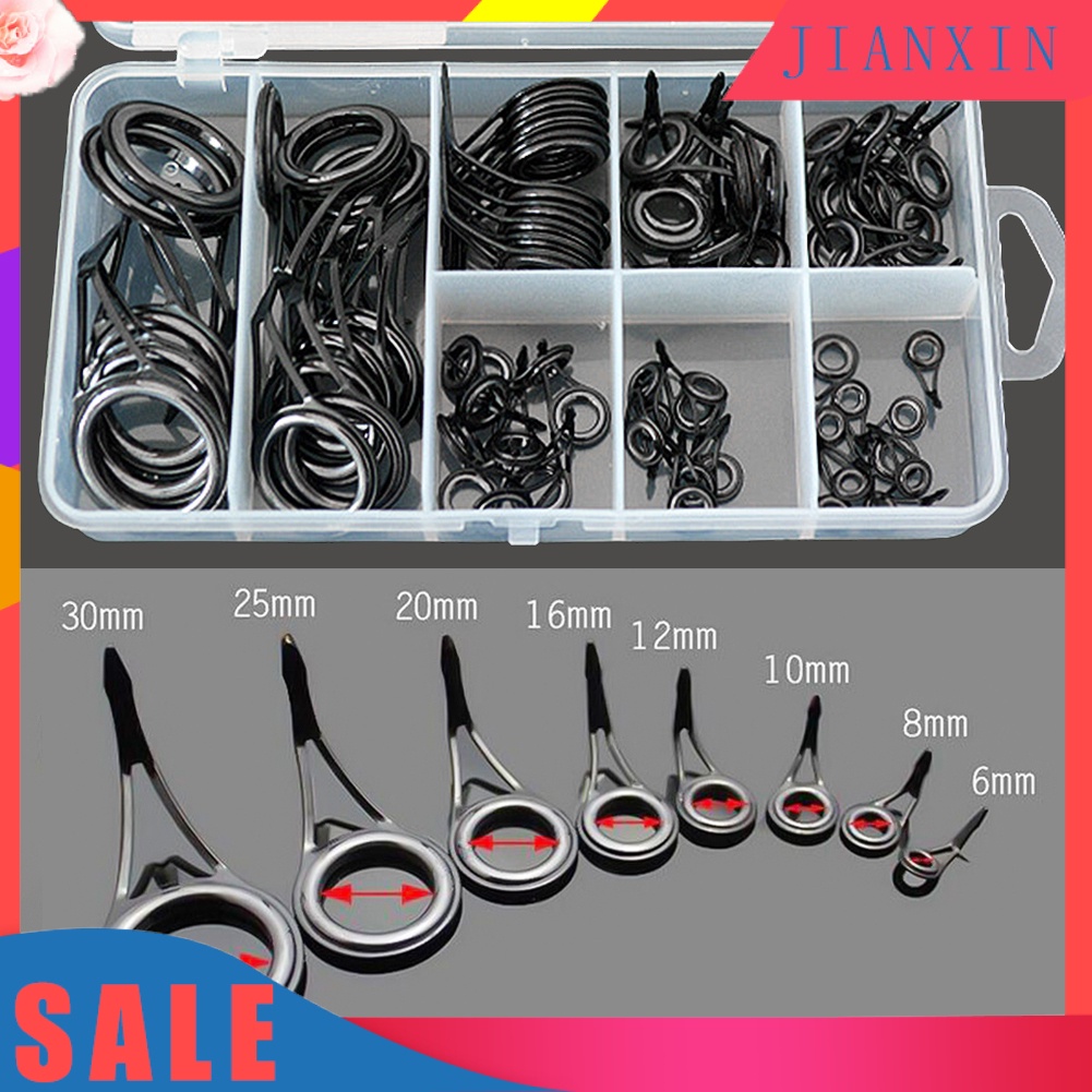 [Jianxin] 75 Pcs Ring Guide Joran Pancing 8 Ukuran