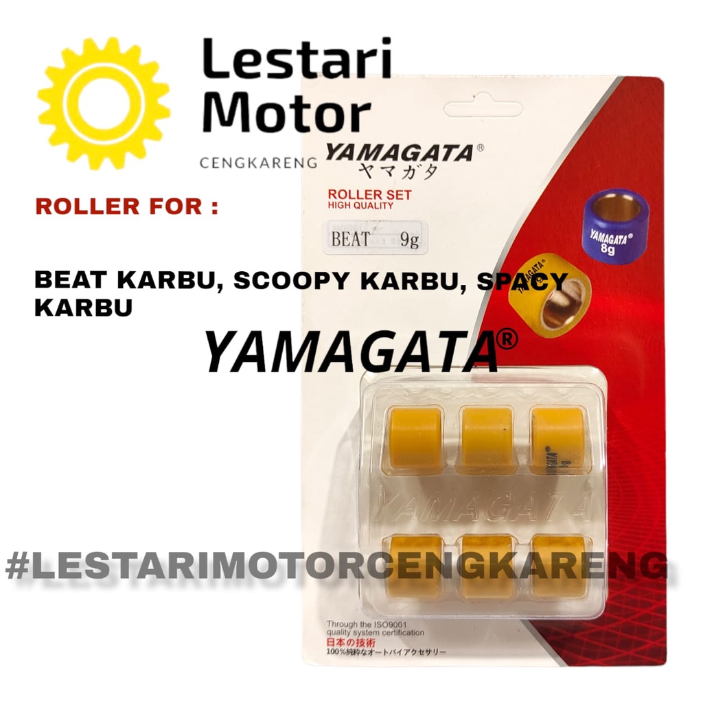 ROLLER BEAT SCOOPY SPACY 110 KARBU RACING YAMAGATA 7 SAMPAI 12 GRAM