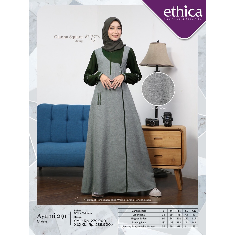 AYUMI 291 GREEN | GAMIS ETHICA TERBARU