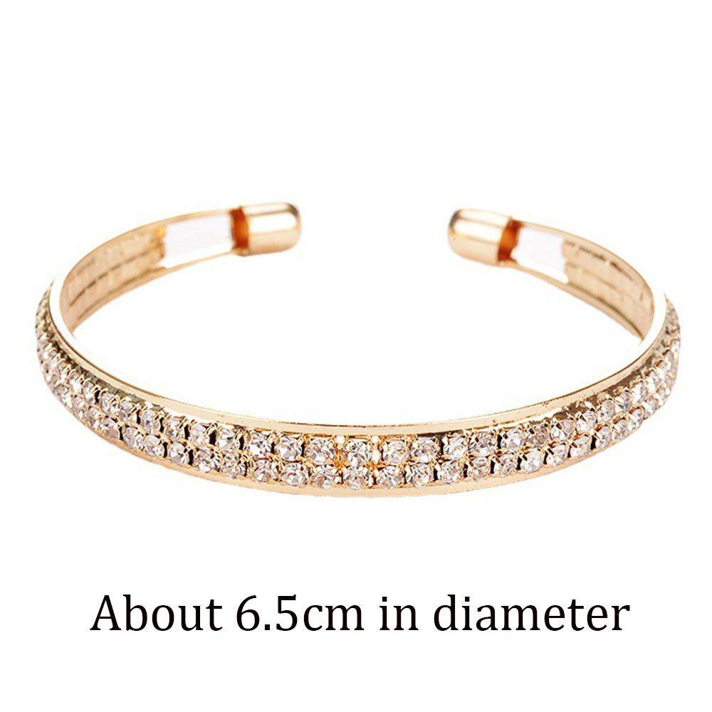 R-flower Luxury Bangle Bracelet Paduan Mengkilap Kualitas Tinggi Pembukaan Bangle