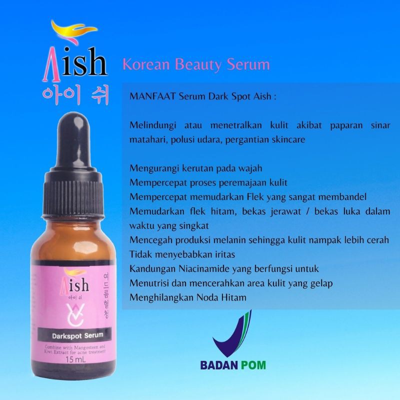 Aish Korean Beauty Serum 15ml ORI Bisa Bayar diTempat