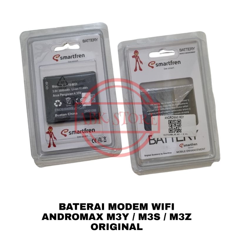 BATERAI BATTERY MODEM WIFI ANDROMAX M3Y / M3S / M3Z ORIGINAL