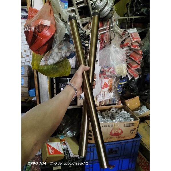 AS SHOCK DEPAN GOLD 33MM NINJA RR VIXION SCORPIO