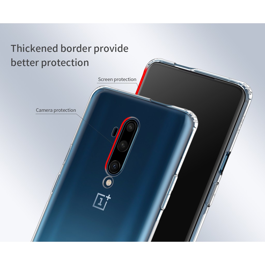 Case Oneplus 7T Pro Softcase Transparan TPU Original