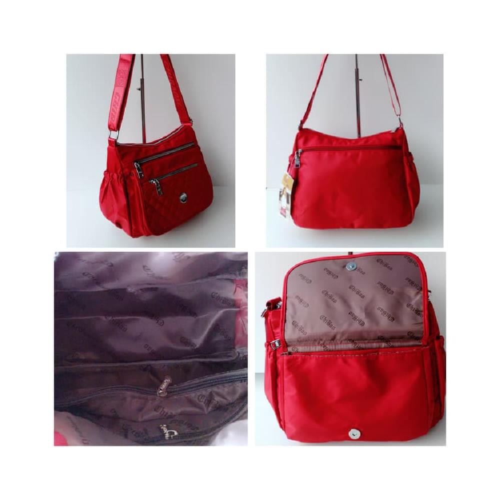 CB192 tas selempang wanita chibao bordir 7 ruang