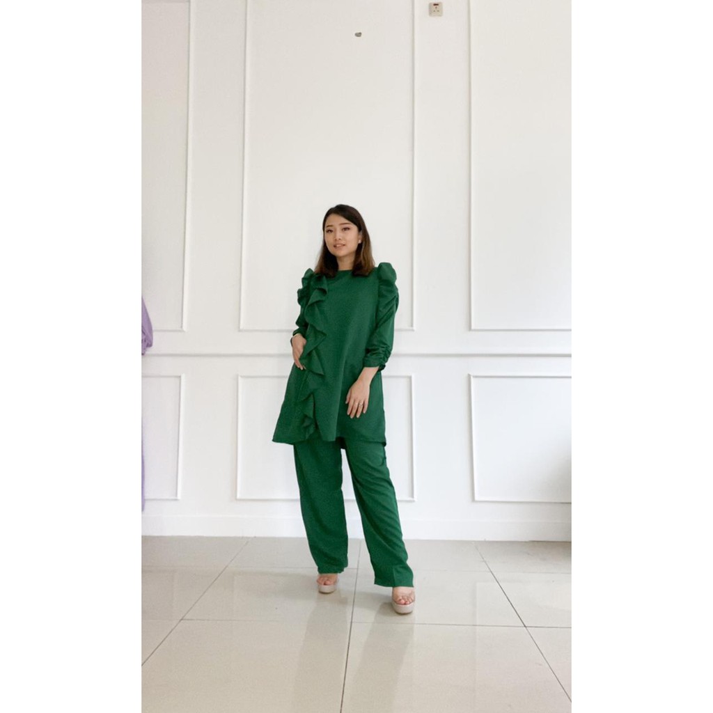 ( VM )- Vanesha Margaretta - 640 tunik set#fashion wanita/ moscrape