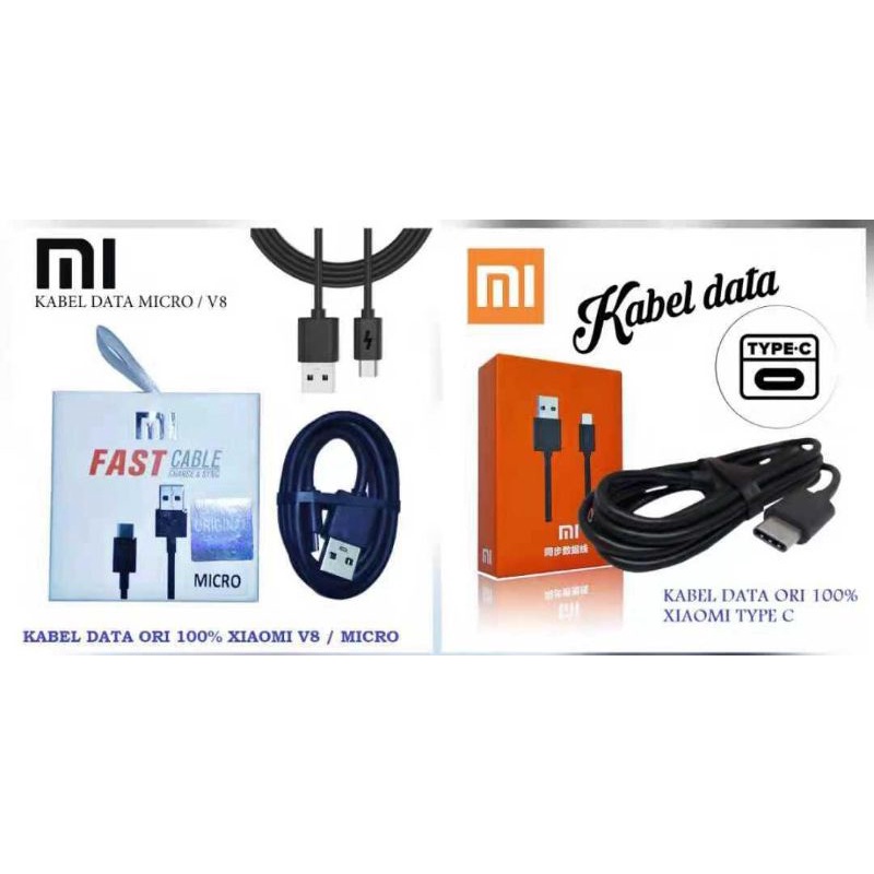 KABEL DATA XIAOMI MICRO / TYPE C FAST CHARGING XIAOMI - PELANGI ACCESORIES