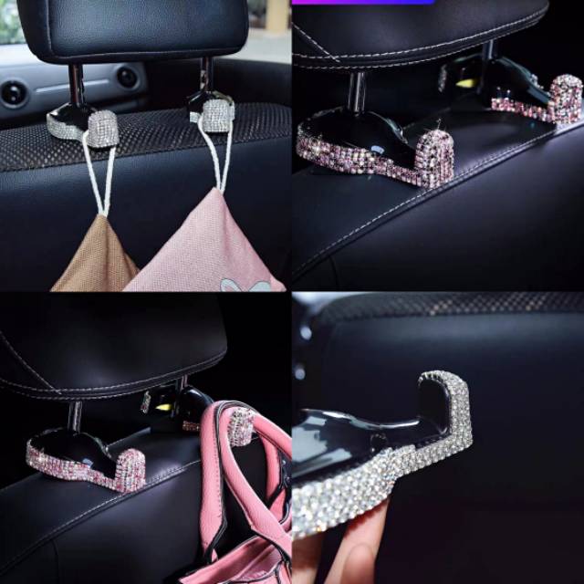 Gantungan jok mobil blink per pcs joh gantungan tas holder per pcs  0gantungan tas jok mobil gantungan tas hook blink HOOK HANGER BLING // Gantungan Tas Holder Organizer Barang Mobil