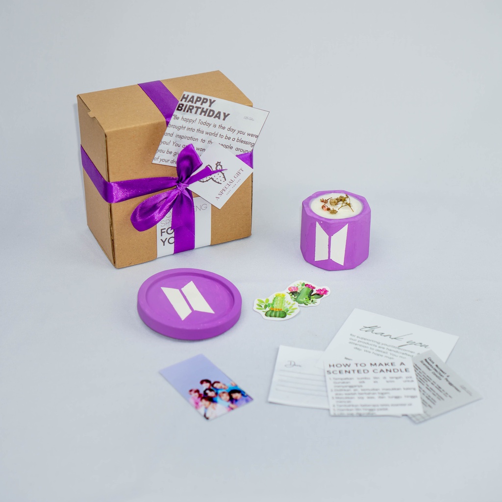 Kado Gift Box Souvenir Hampers BTS BUTTER ARMY Murah Jungkook Ulang Tahun Birthday Cewek Wisuda Pern