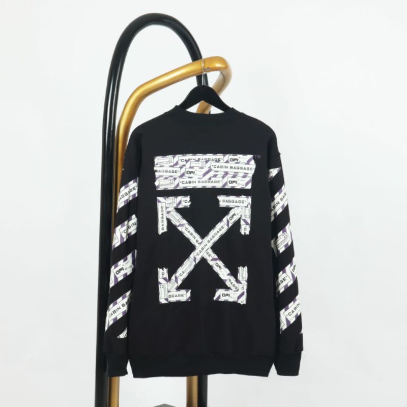 SWEATER CREWNECK OFF WHITE CABIN BAGGAGE FULLTAG &amp; LEBEL