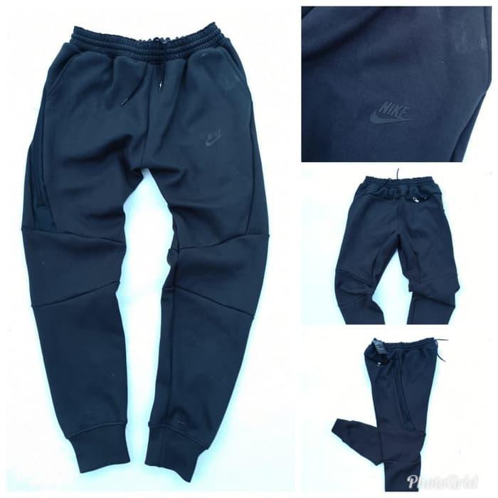 promo CELANA TRAINING JOGGER NIKE TECH FLEECE BLACK ORIGINAL GRADE Berkualitas