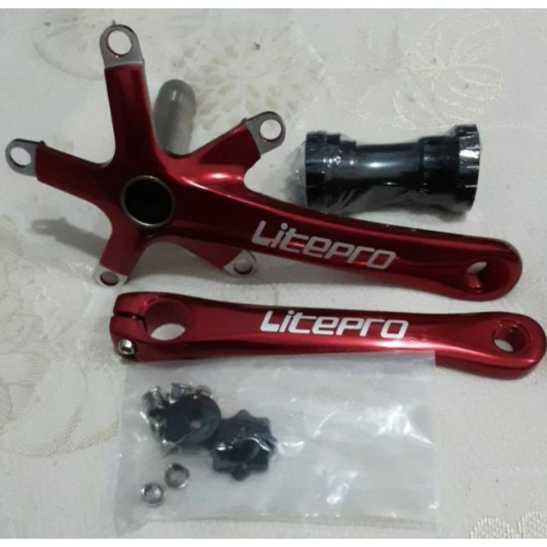 Arm Crank Set Litepro Slim HT2 untuk Sepeda Lipat