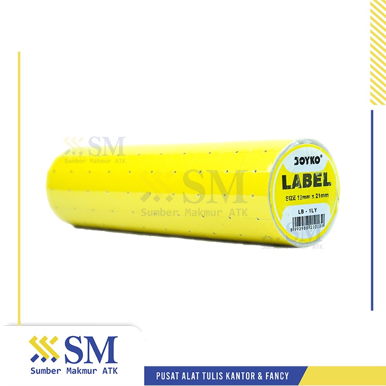 

(SLOP) LABEL HARGA ROLL JOYKO 1LN WARNA KUNING LB-1LY