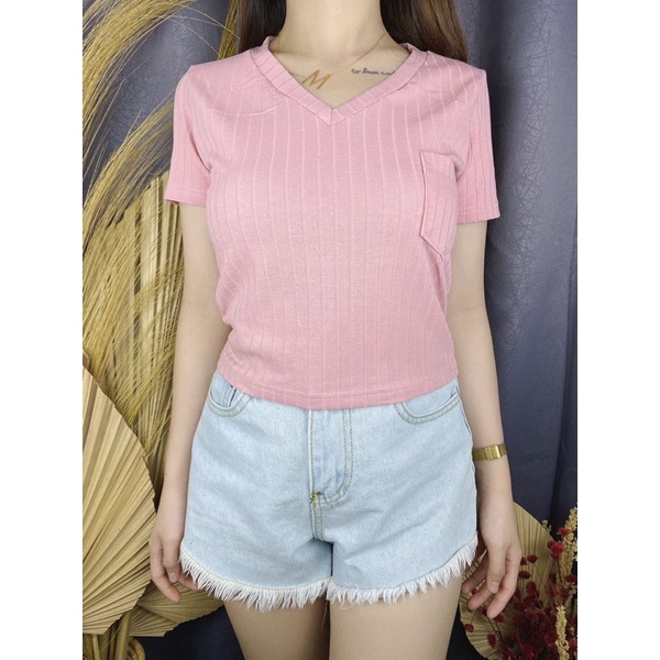 Croptop Knit Pocket / Croptop Pocket / Croptop Knit