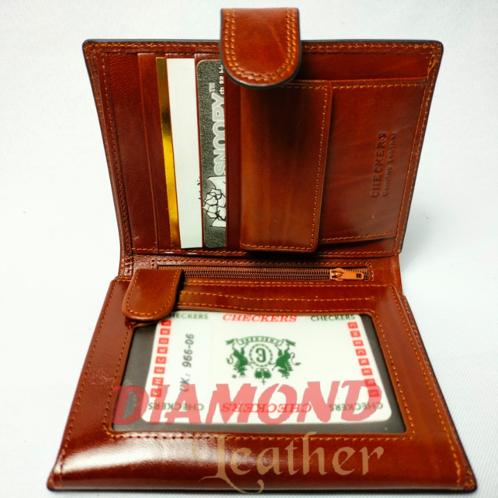 Checkers Italy Leather Dompet Kulit Asli  CK 06 Besar