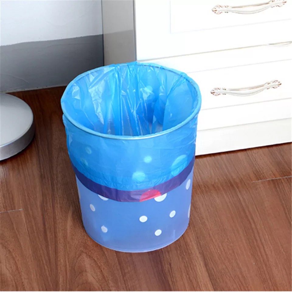 [XOQ] PLASTIK SAMPAH ROLL DENGAN TALI UKURAN 45X50CM ISI 15 LEMBAR / PLASTIK SAMPAH ROLL / KANTONG SAMPAH SEKALI PAKAI