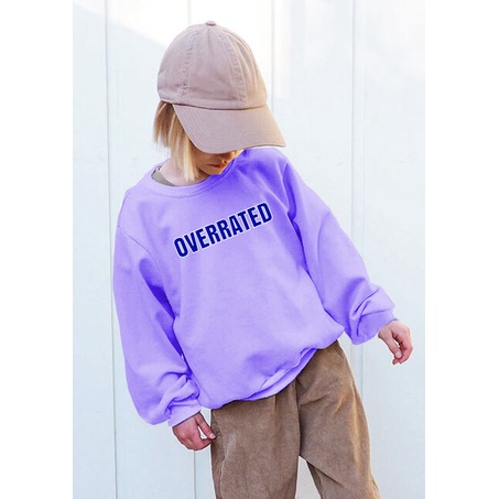 Sweater Anak OVERRATED Sweater anak Size M-XXL