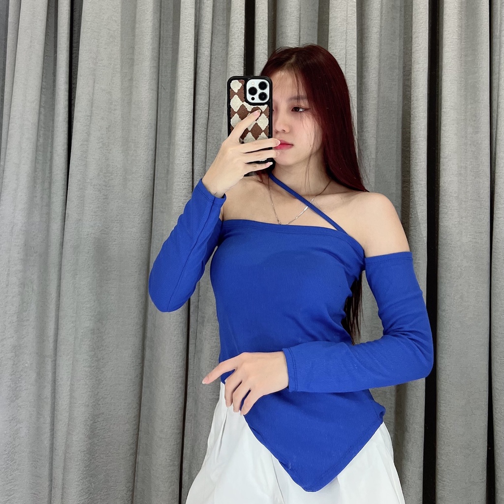 Off shoulder longsleeve silang