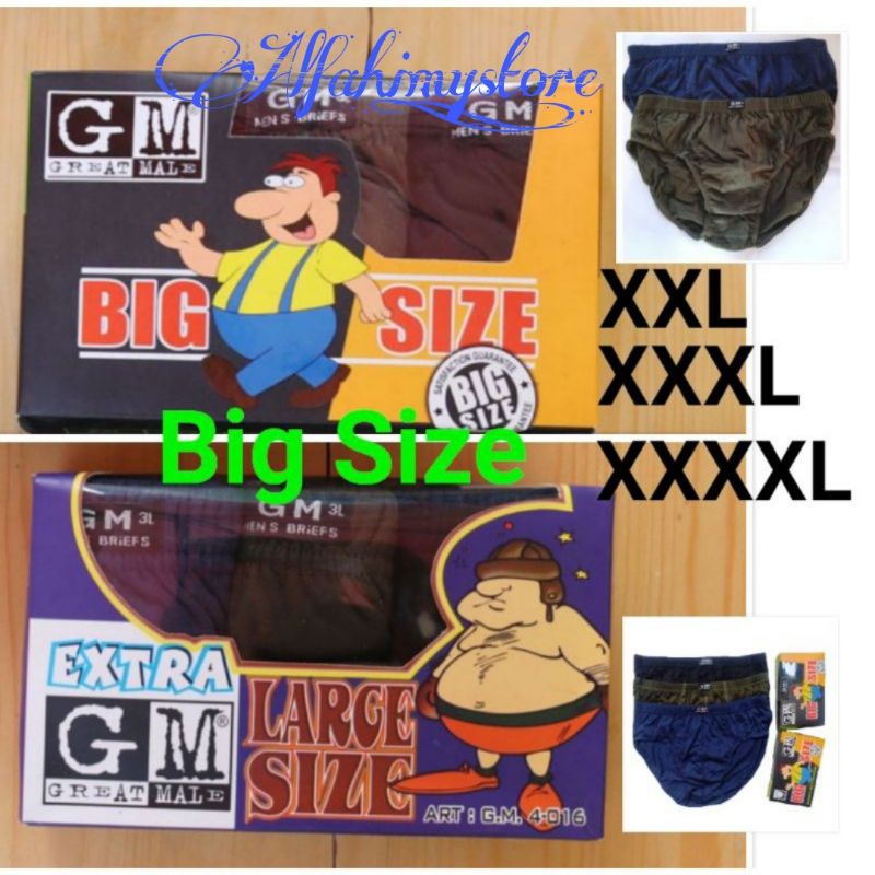 Celana Dalam Pria Big Size / Super Jombo / 3L, 4L, 5L,  celana dalam murah jombo