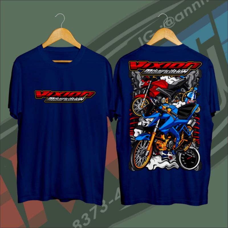 kaos motor vixion | pakaian atasan pria