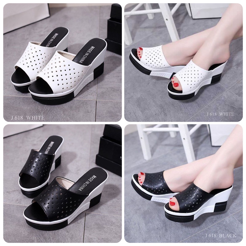 SANDAL WEDGES OPEN TOES SHOES BELICIA IMPORT 618