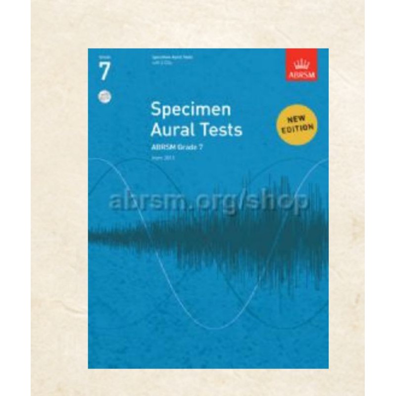 Grade 7 Specimen Aural test with CD gr 7 buku original latihan hearing untuk ABRSM exam