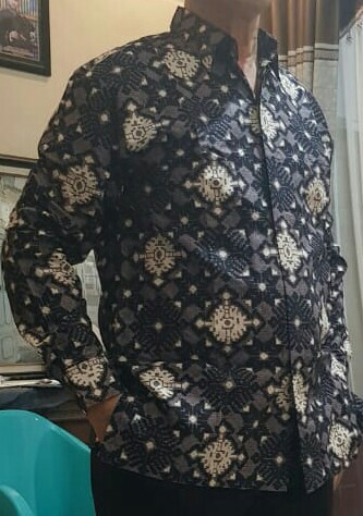 Kemeja Batik Prabu Bahan Katun Baturaden Reguler Fit A477